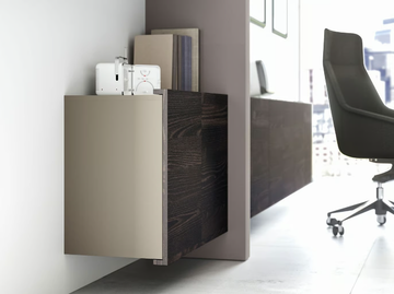 JERA - Low office storage unit with hinged doors by Las Mobili - view 2